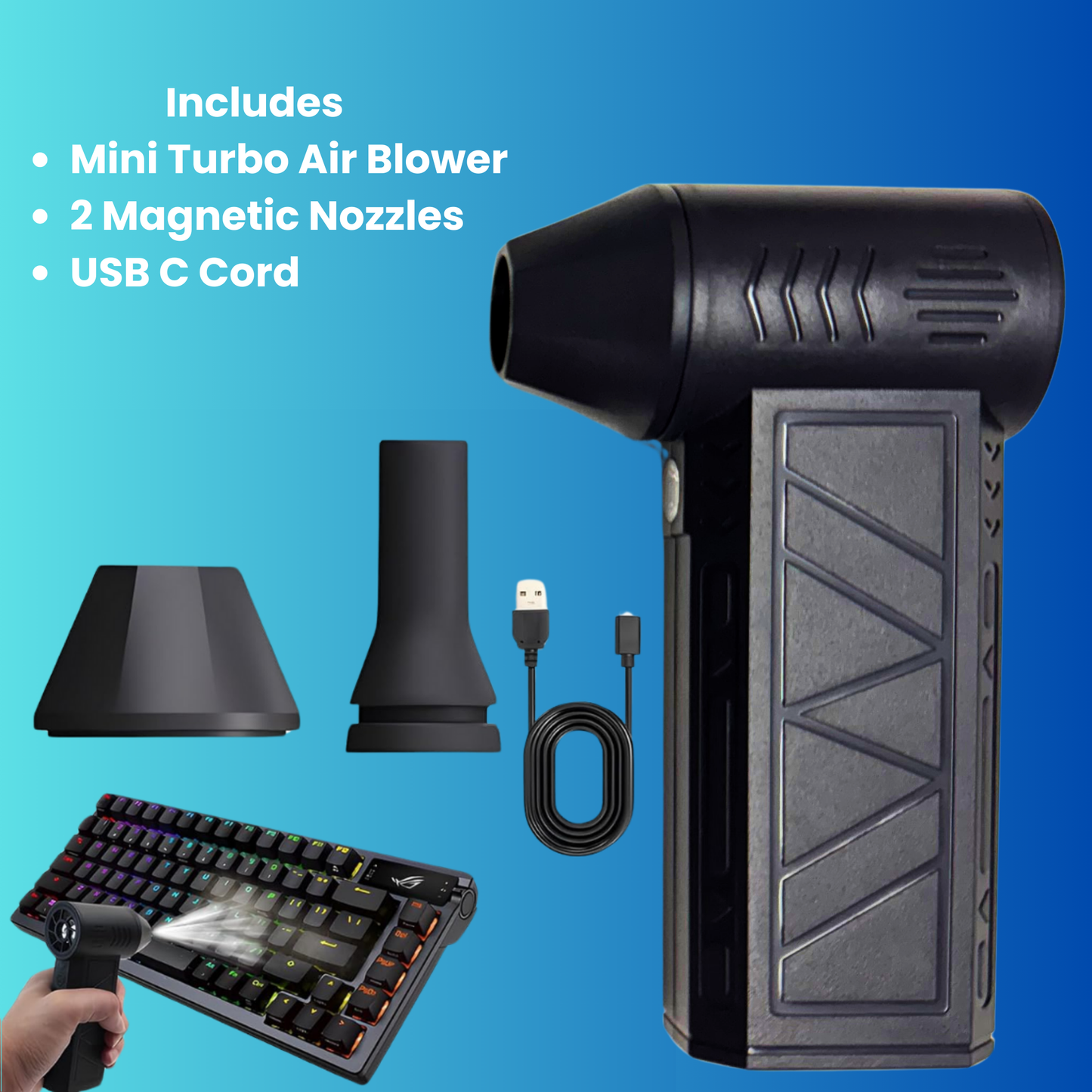 Ultimate Turbo Mini Air Blower for Camping and Outdoor Use