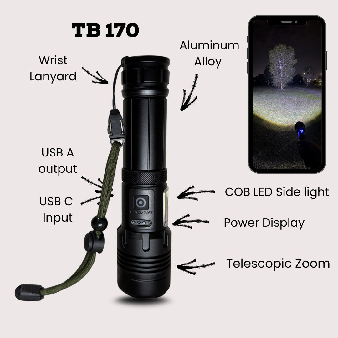 Rugged Rechargeable LED Torch